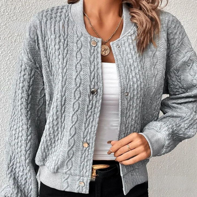 Adana | Comfortable Knitted Short Cardigan with Handmade Details