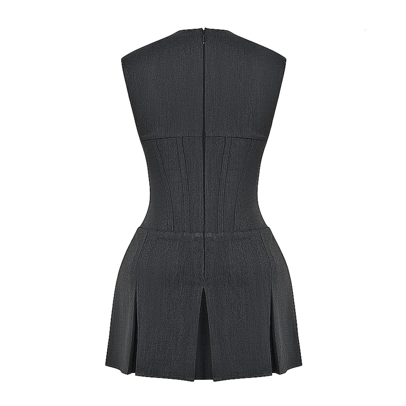 Velina - Solid Pleated Mini Dress