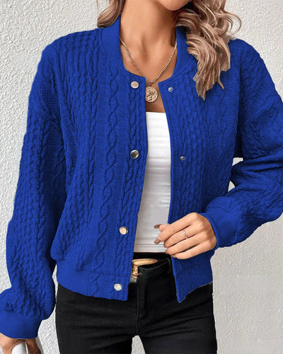 Adana | Comfortable Knitted Short Cardigan with Handmade Details