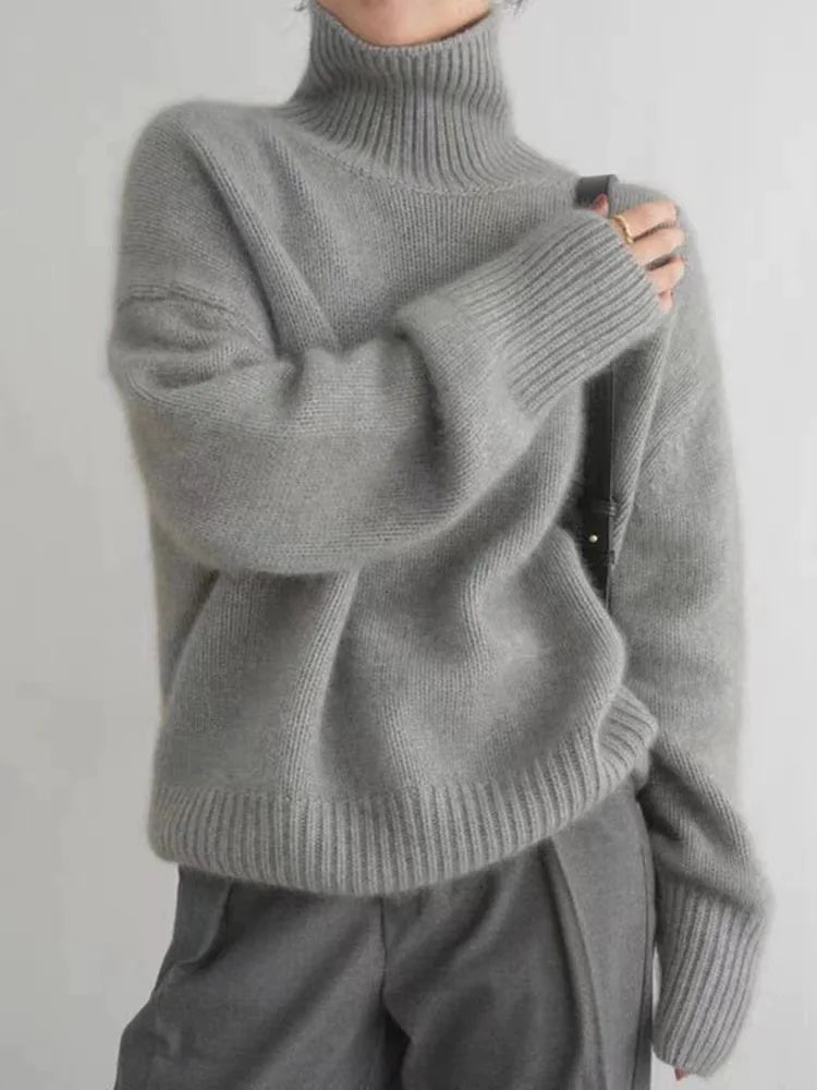 Amy™ –  Comfortable, knitted, soft turtleneck sweater