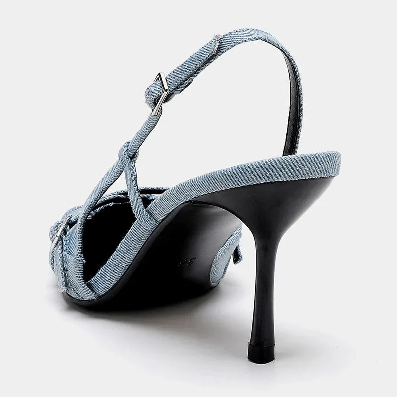 Virelle - Denim Heels