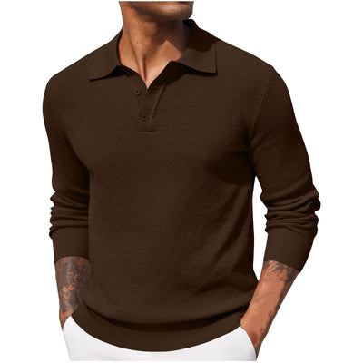 Rosely | Men's Long Sleeve Pique Polo Shirt