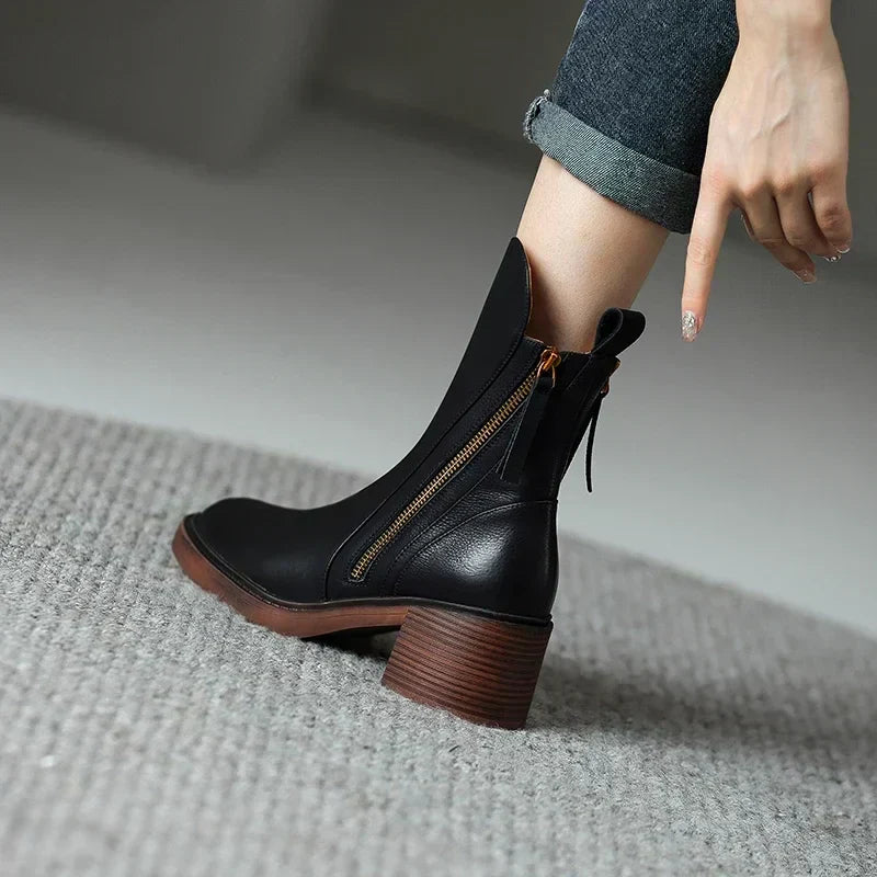 OLIVIA | LEATHER BOOTS