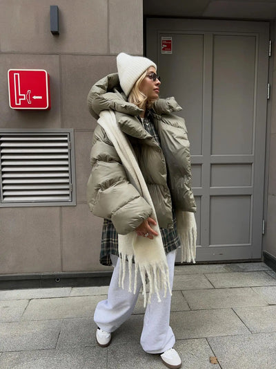 Azelina - Oversized Double Layered Puffer Jacket