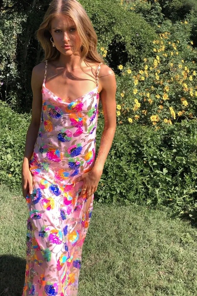 Penelope - Floral Slit Dress