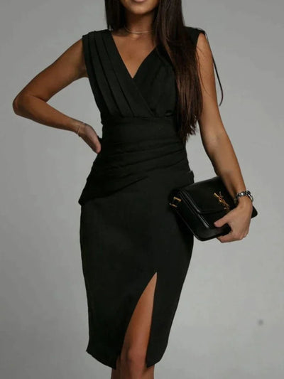 Isabeau - Evening Dress With Side Slit