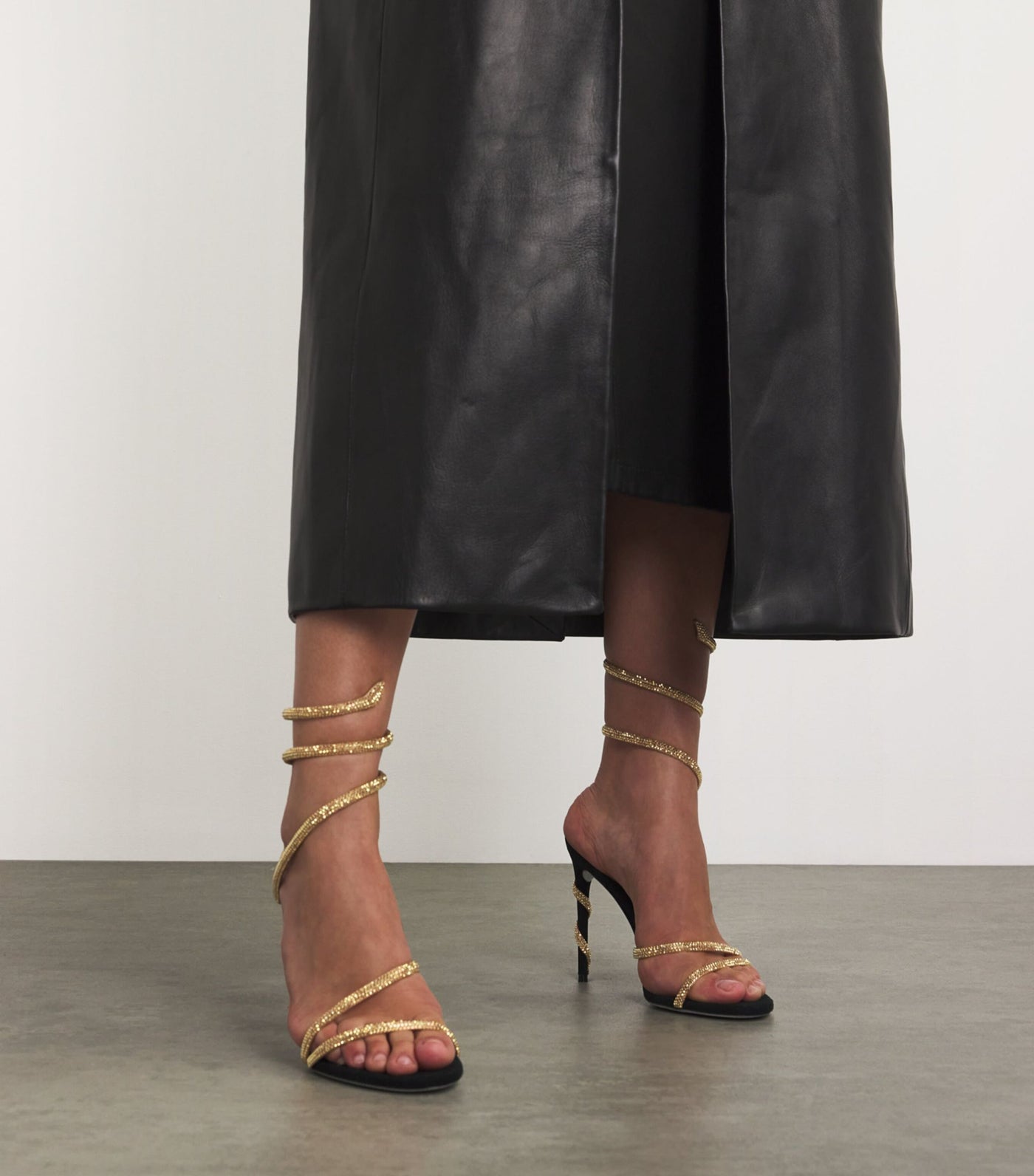 Lyselle - Black Serpent Heels